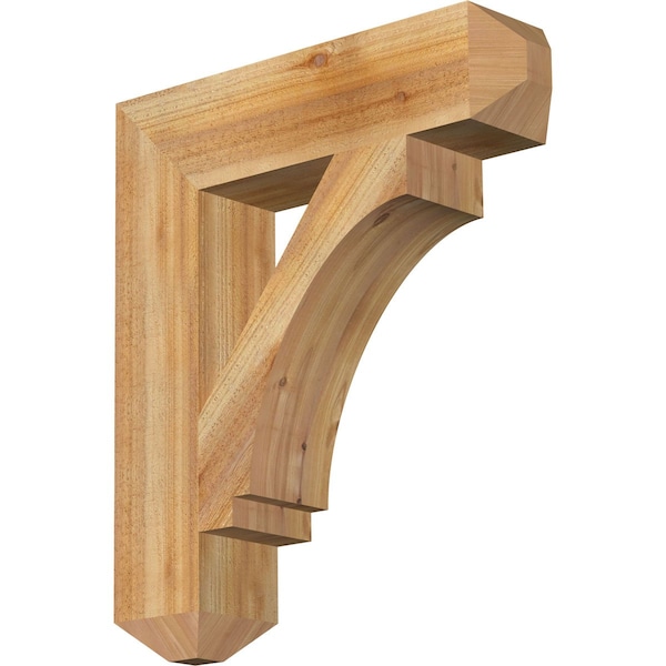 Ekena Millwork Imperial Craftsman Rough Sawn Bracket, Western Red Cedar, 6"W x 26"D x 30"H BKT06X26X30IMP04RWR - main